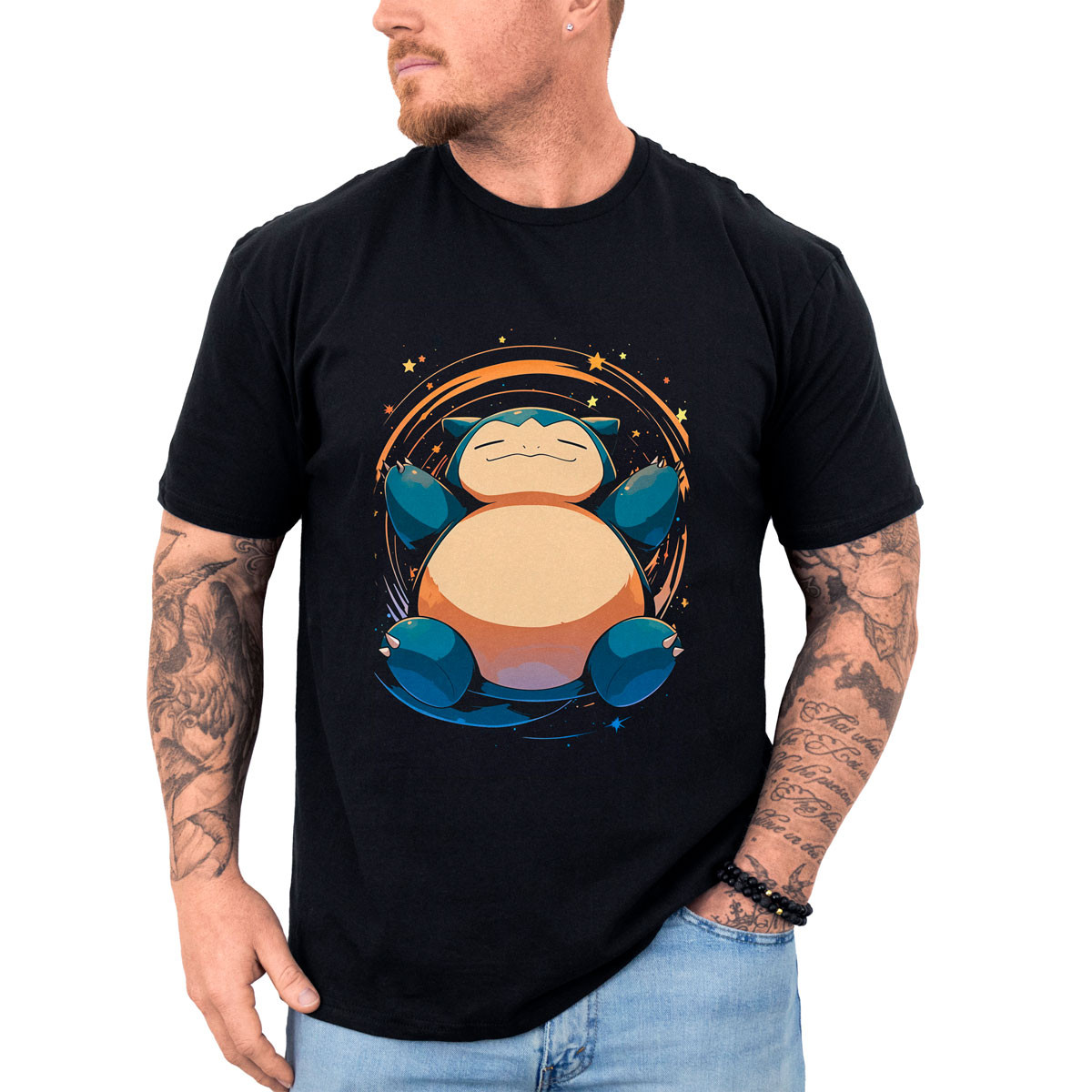 polera-hombre-anime-dise-o-snorlax-pok-mon-dibujo-contorno