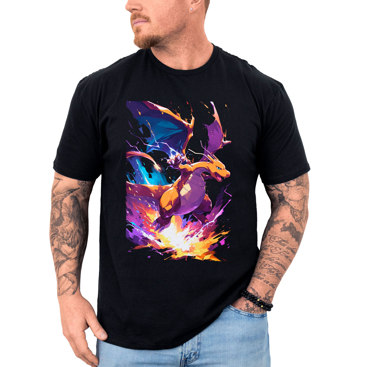 polera-hombre-anime-dragonite-thunder-punch-pok-mon