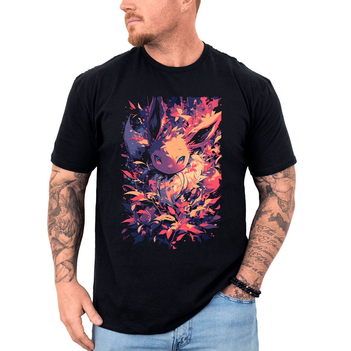 polera-hombre-anime-eevee-pokemon-negro