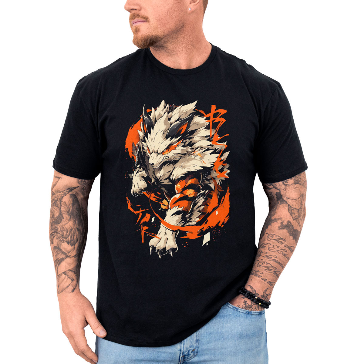 polera-hombre-anime-estilo-entrenador-dise-o-arcanine-oscuro