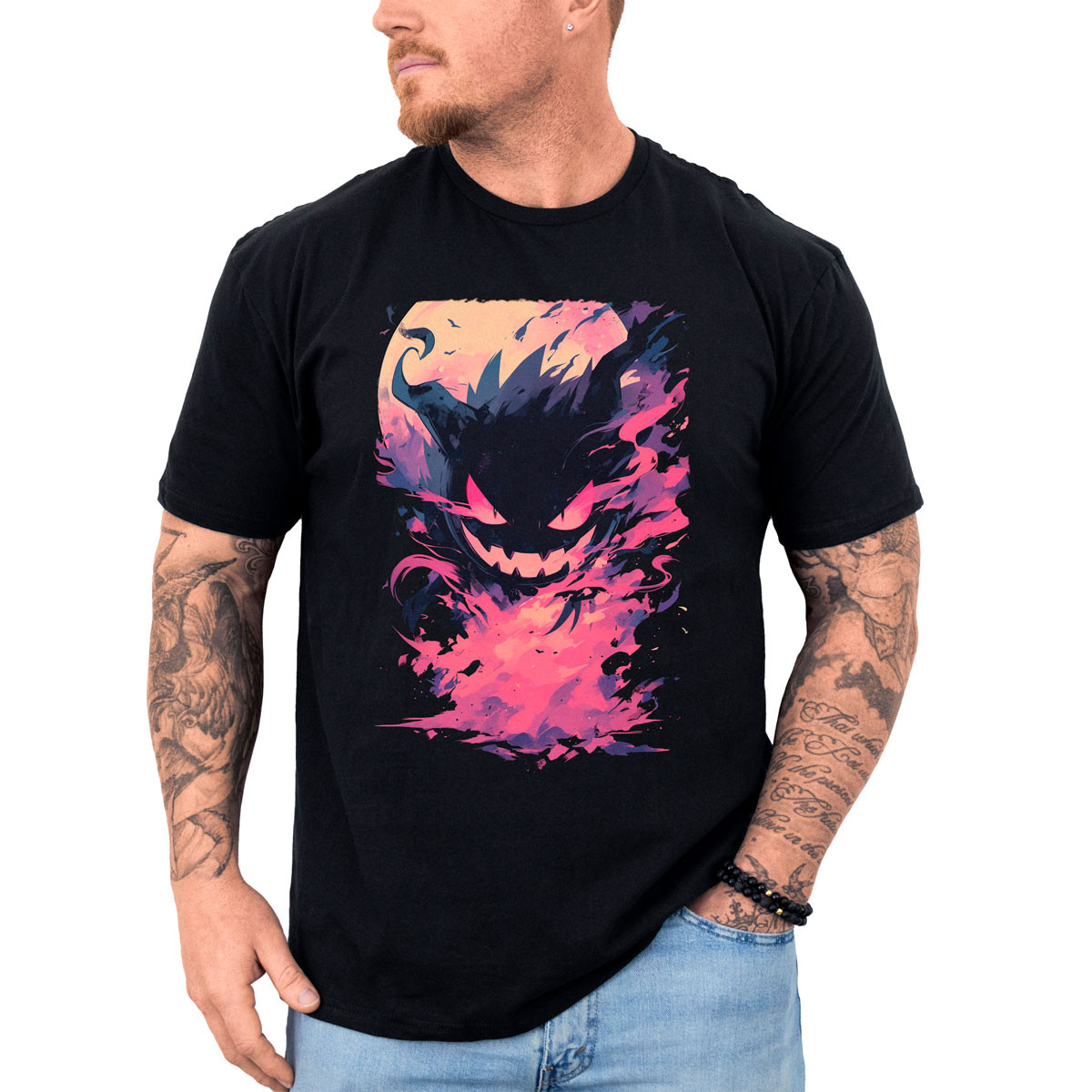 polera-hombre-anime-gastly-en-noche-de-luna