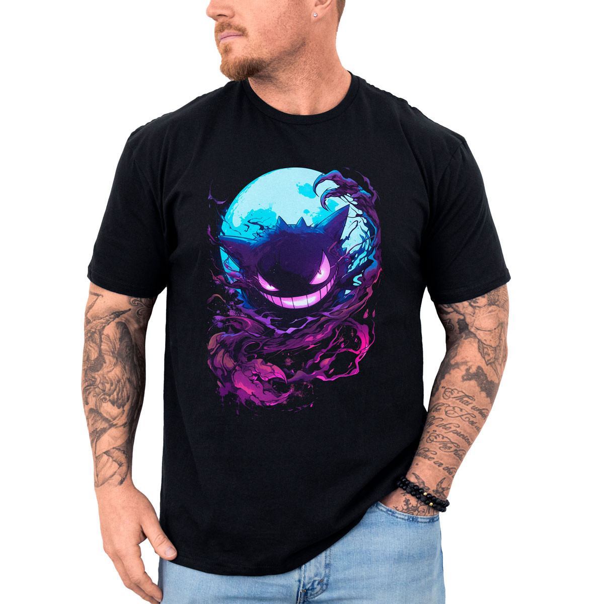 polera-hombre-anime-gastly-y-luna-pok-mon
