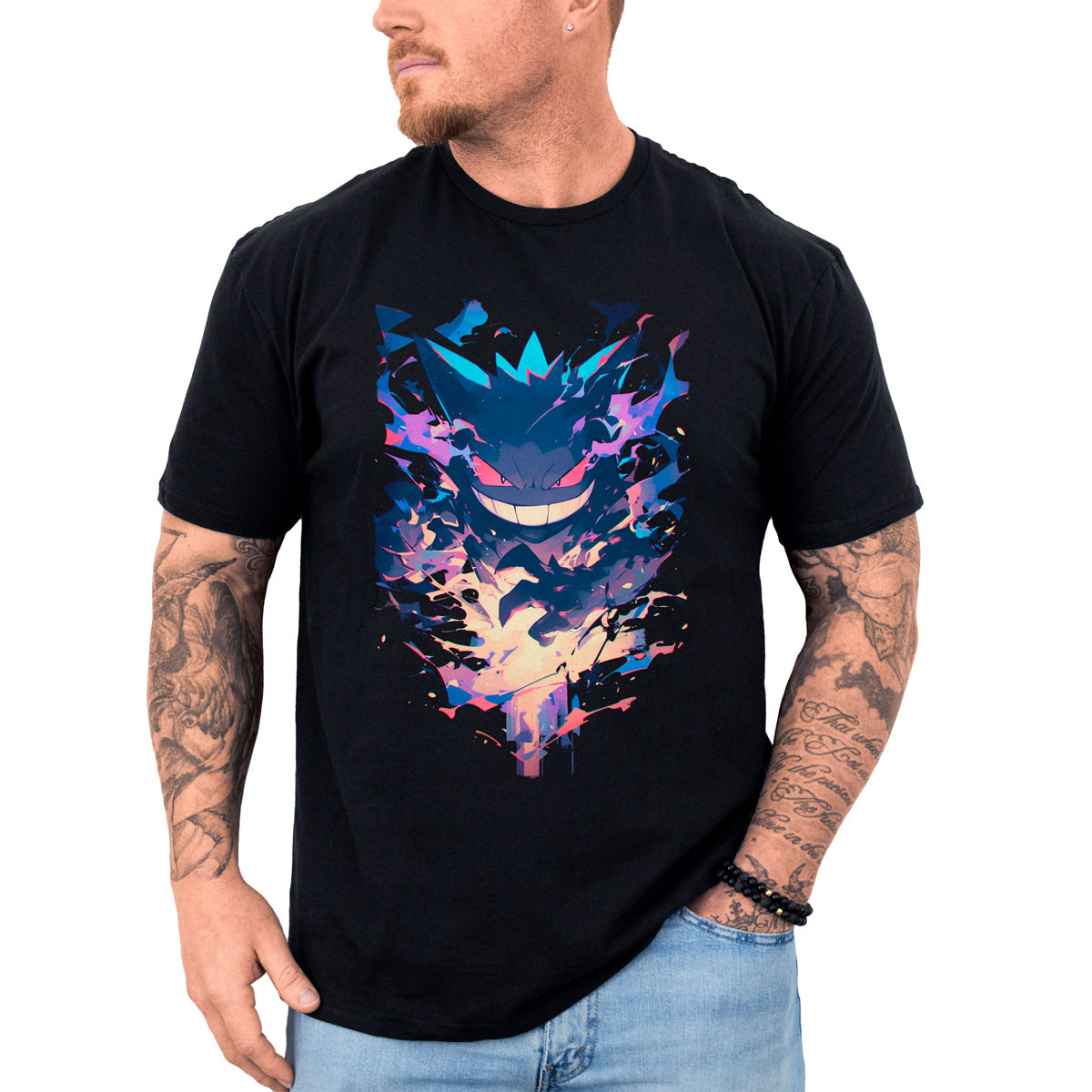 polera-hombre-anime-gengar-shadow-ball-pok-mon