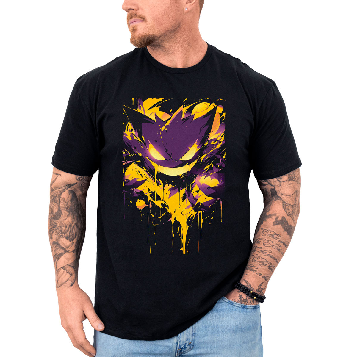 polera-hombre-anime-haunter-shiny-estampada