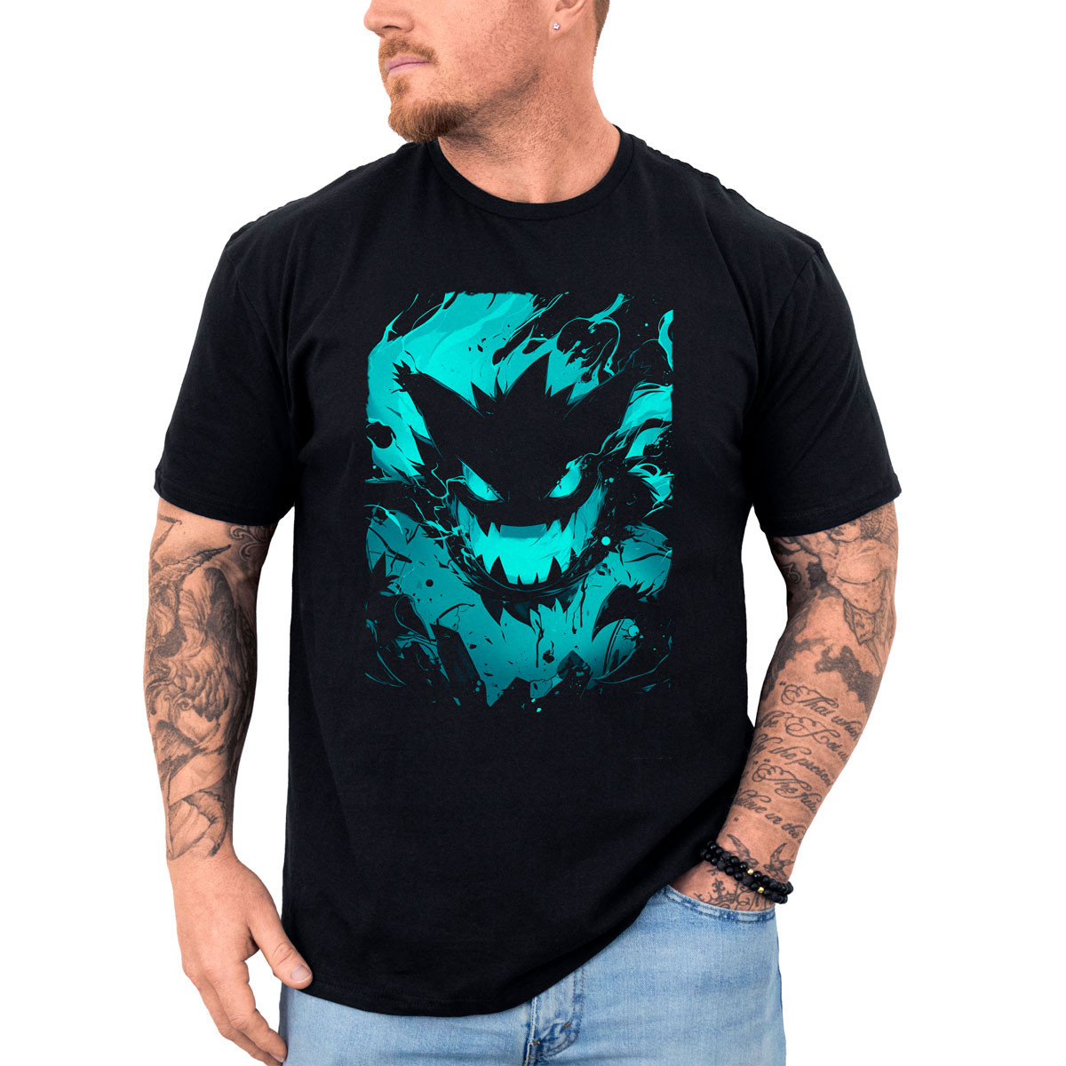 polera-hombre-anime-haunter-shiny-estampado