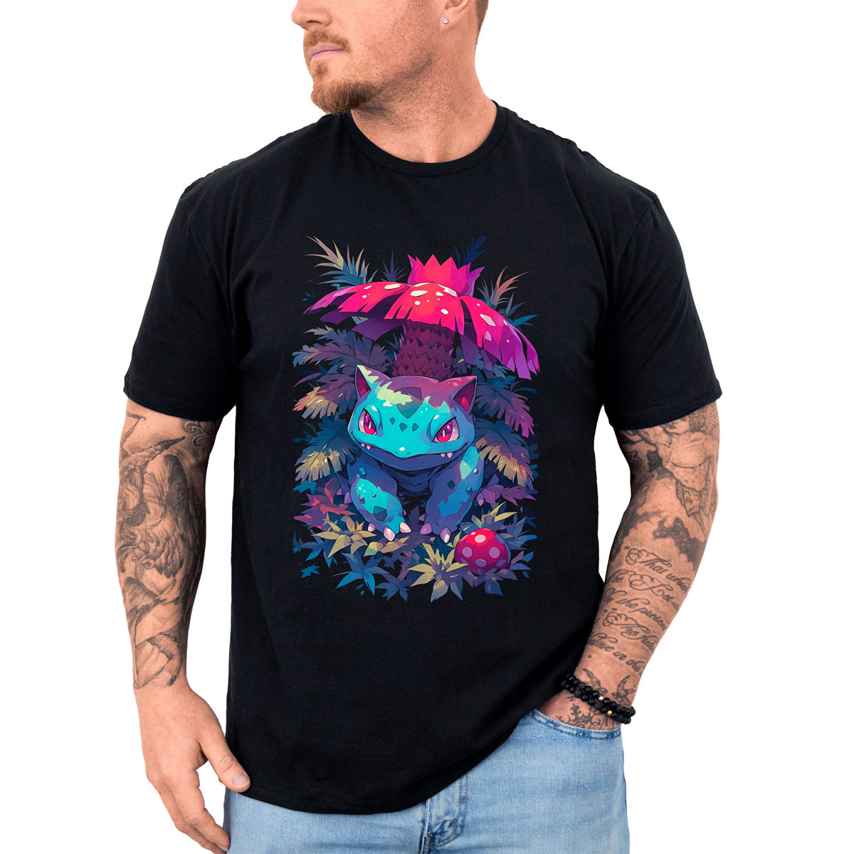 polera-hombre-anime-ivysaur-genial-estilo-grass