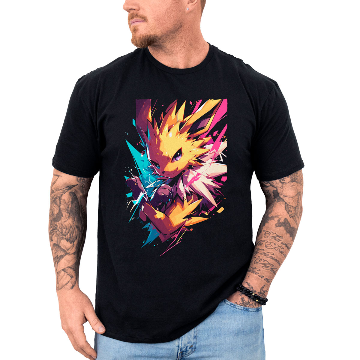 polera-hombre-anime-jolteon-electric-tipo-pokemon
