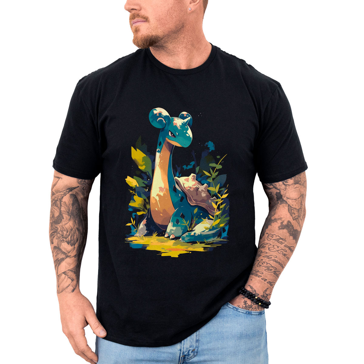 polera-hombre-anime-lapras-minimalista-pok-mon