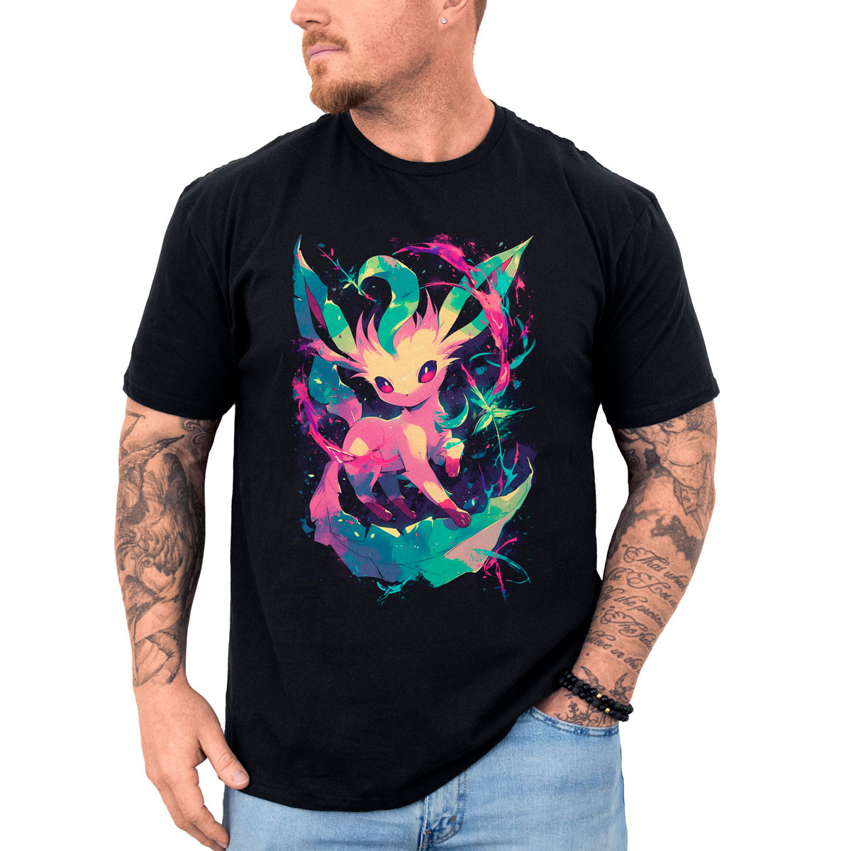 polera-hombre-anime-leafeon-leaf-guard-estampada-pok-dex