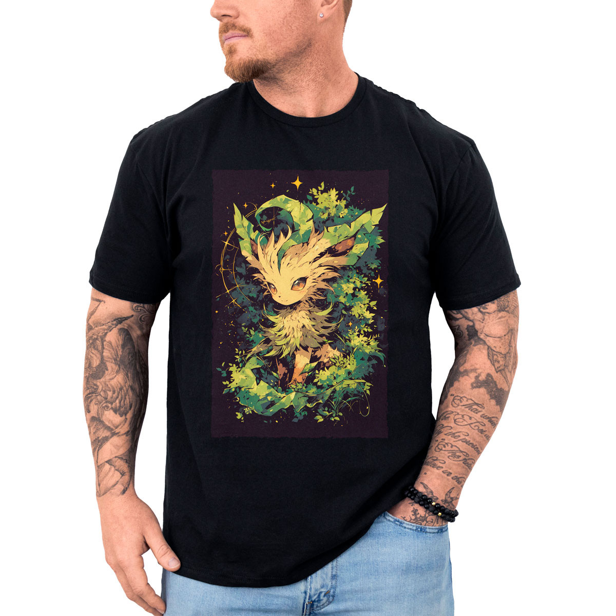 polera-hombre-anime-leafeon-leech-seed-alta-calidad