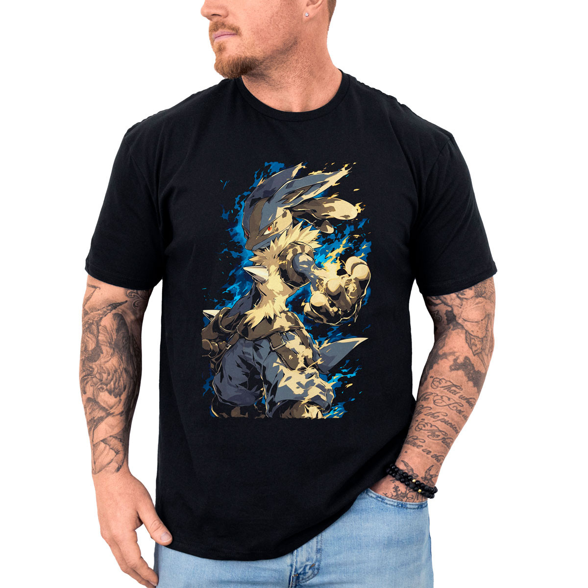 polera-hombre-anime-lucario-full-power-de-pokemon