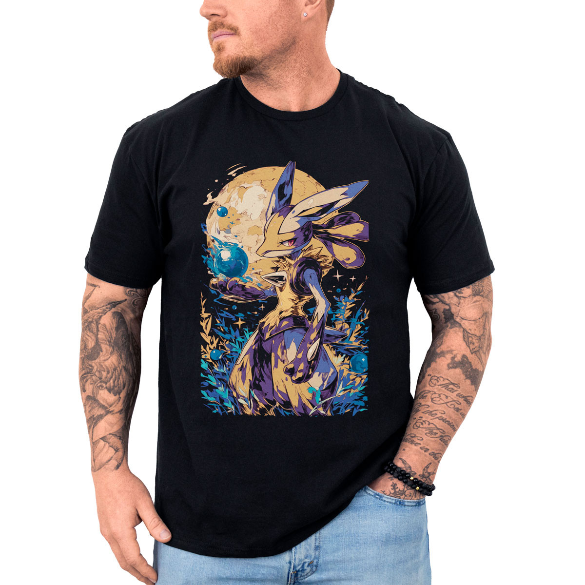 polera-hombre-anime-lucario-pokemon-batallas-dibujo-perfil