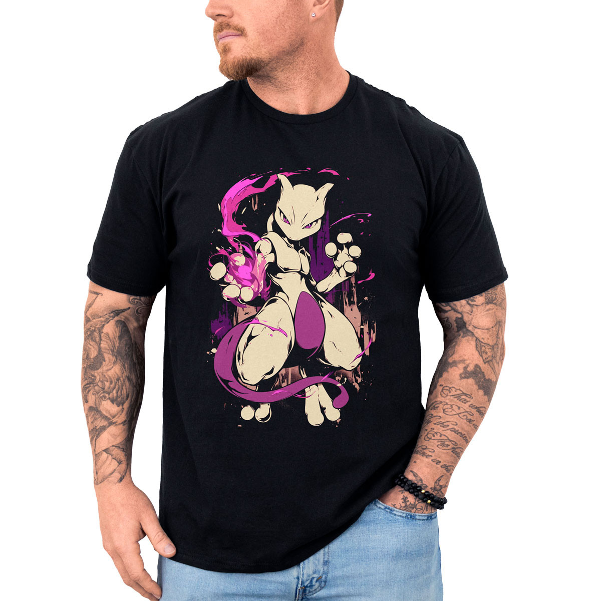 polera-hombre-anime-mewtwo-sketch-estampado