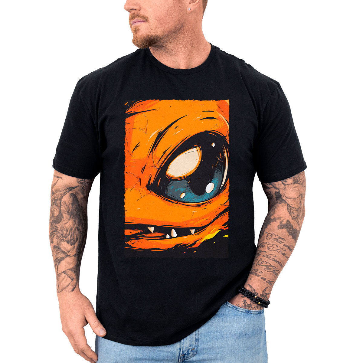 polera-hombre-anime-ojos-charmander-pokemon