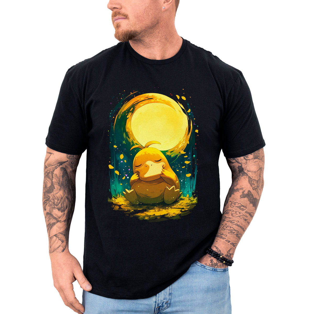 polera-hombre-anime-psyduck-y-luna-pok-mon