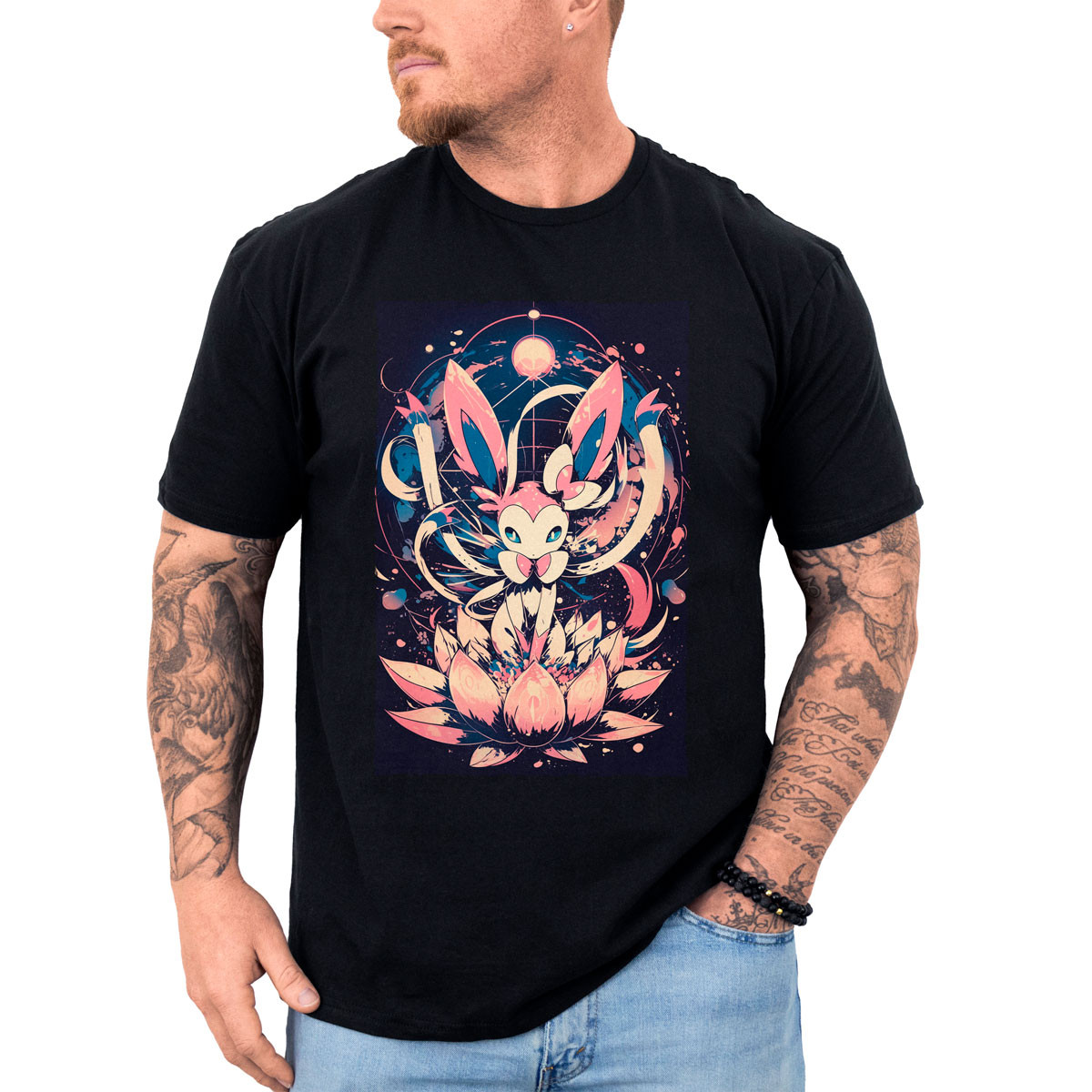 polera-hombre-anime-sylveon-lotus-alta-calidad
