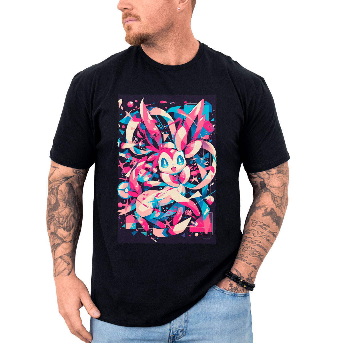 polera-hombre-anime-sylveon-shiny-pok-mon-design-batalla