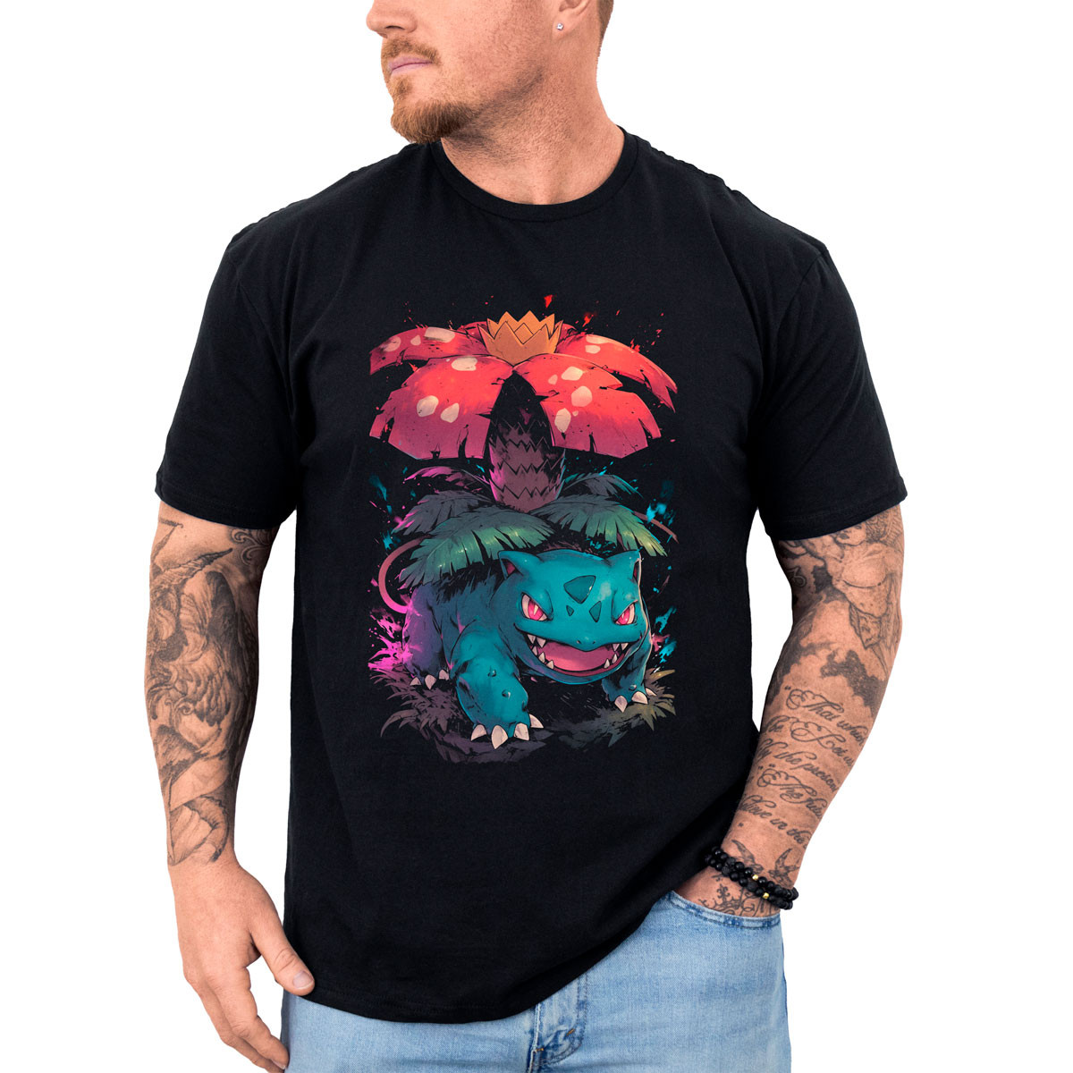 polera-hombre-anime-venusaur-dark-pokemon-visual