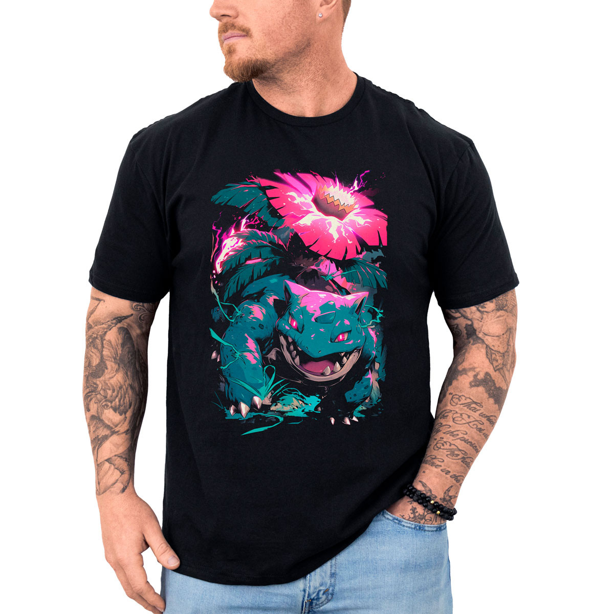 polera-hombre-anime-venusaur-solar-beam-pok-mon