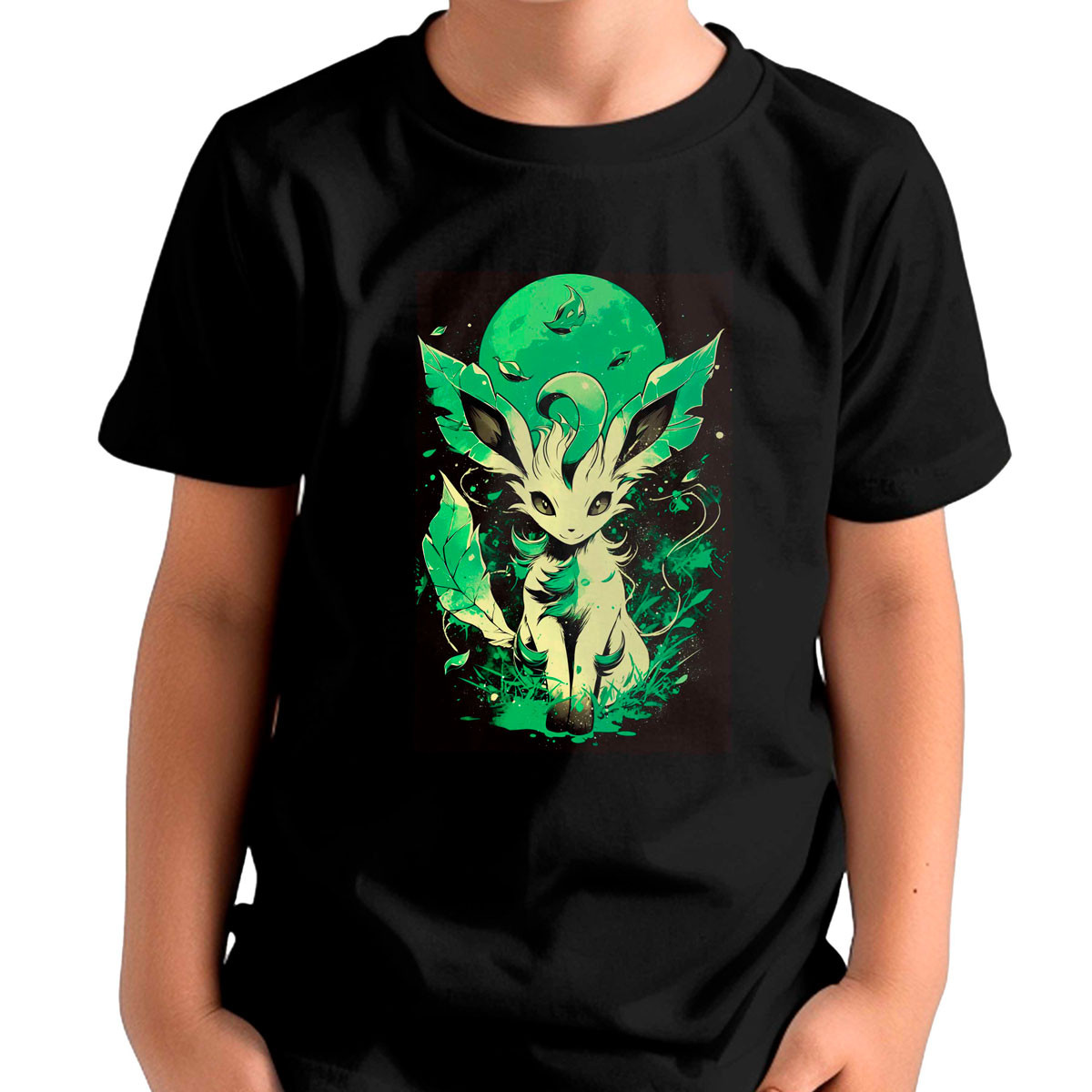 polera-manga-corta-pok-dex-design-leafeon-negro-ba-34