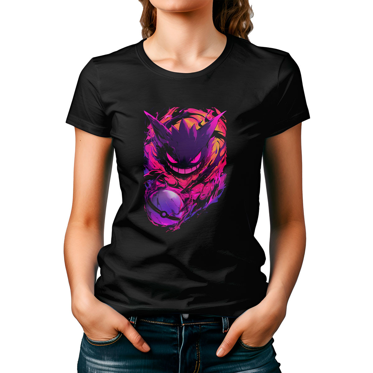 polera-mujer-anime-negro-batalla-dise-o-gastly-oscuro