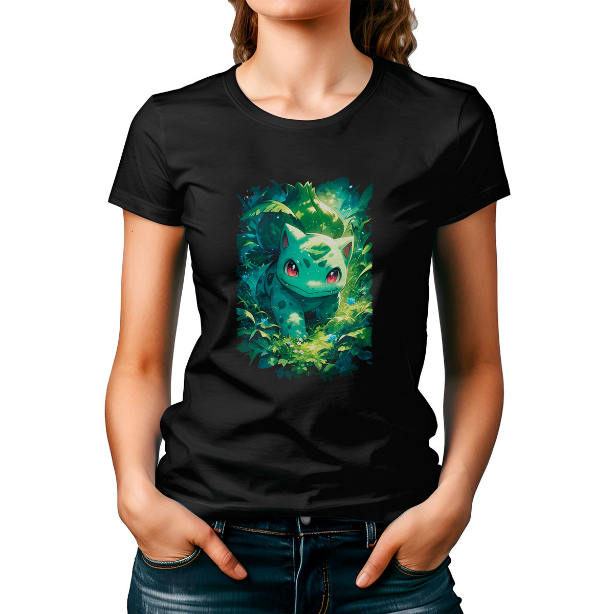 polera-mujer-batallas-pok-mon-bulbasaur-grass-manga-corta