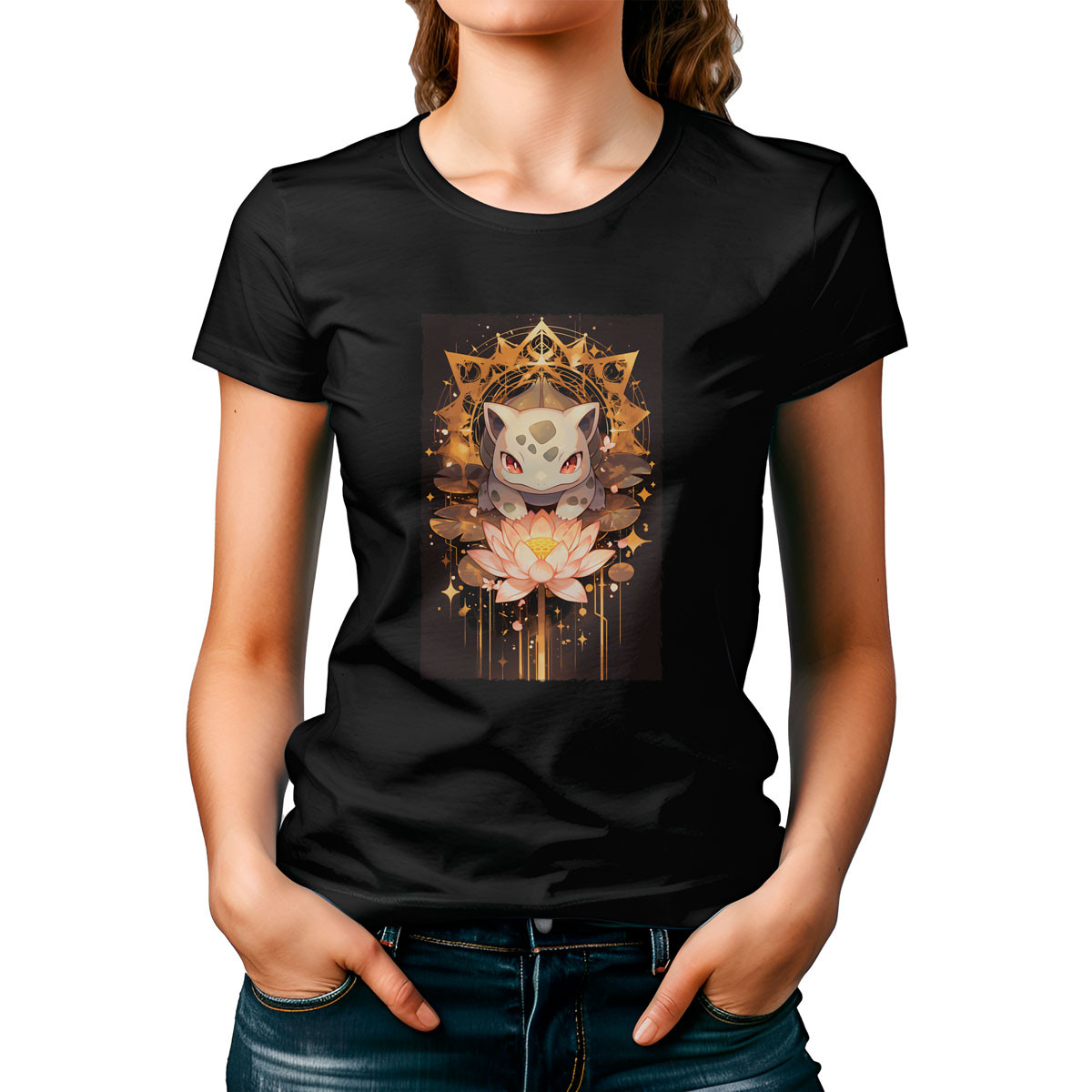 polera-mujer-dise-o-bulbasaur-lotus-pok-mon-anime-negro