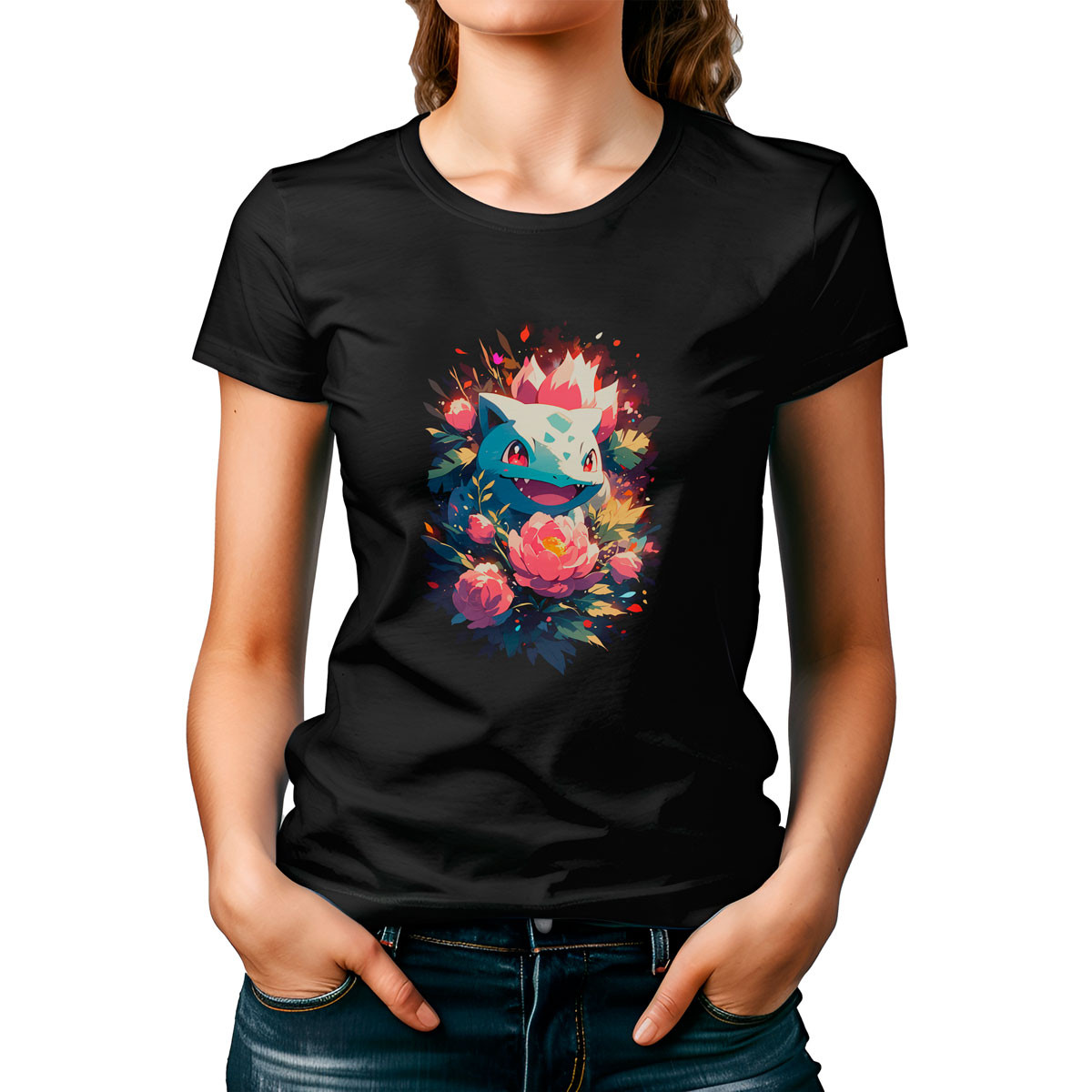 polera-mujer-dise-o-ivysaur-pokemon-anime-negro