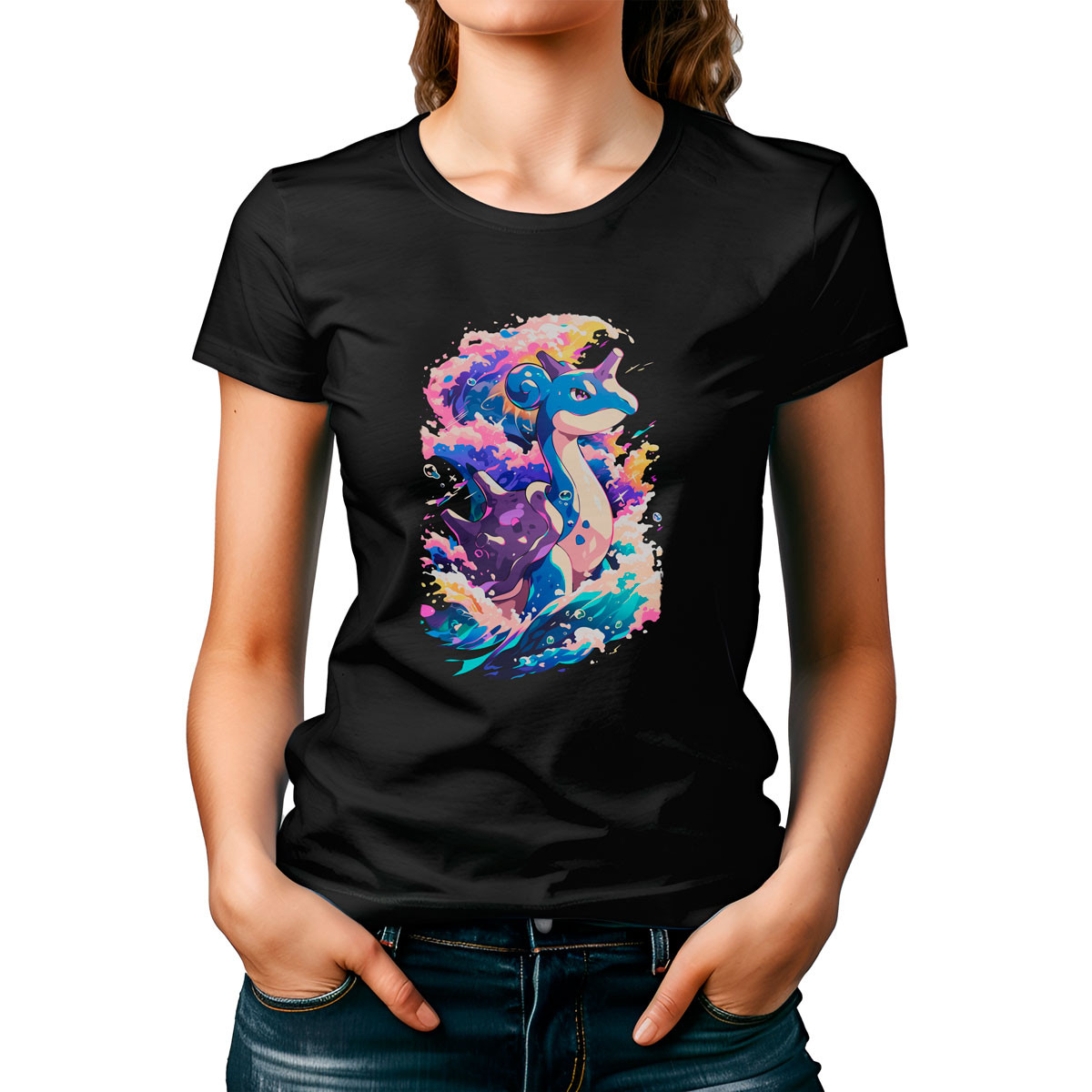polera-mujer-dise-o-lapras-pokemon-negro