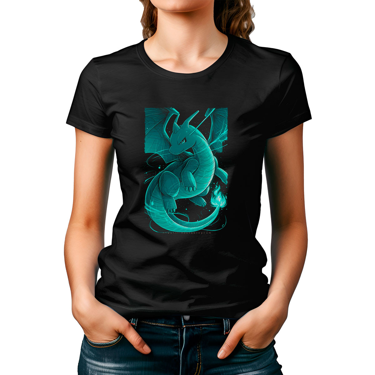 polera-mujer-dragonite-pokemon-negro-dibujo-contorno-13