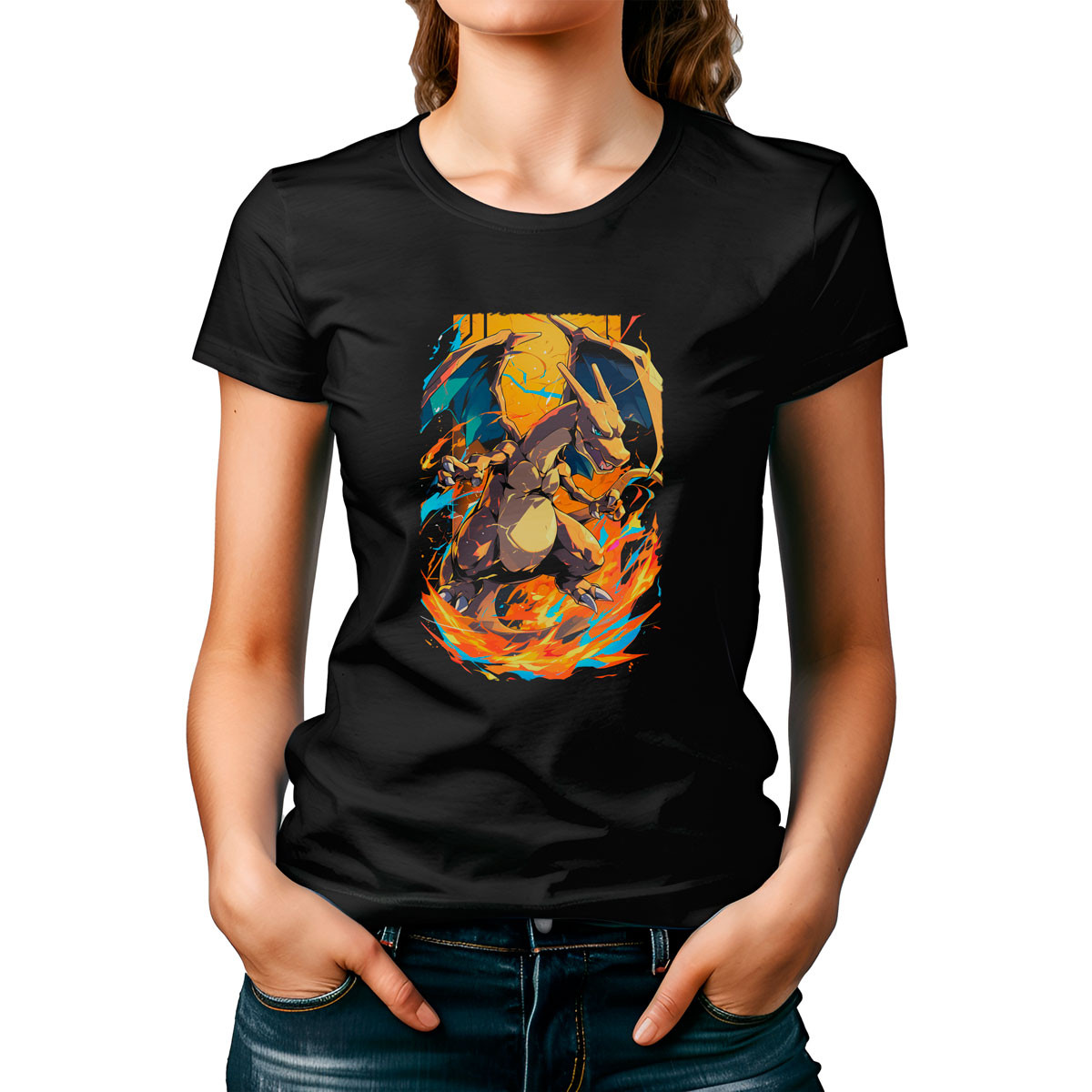 polera-mujer-estampada-charizard-pokemon-anime