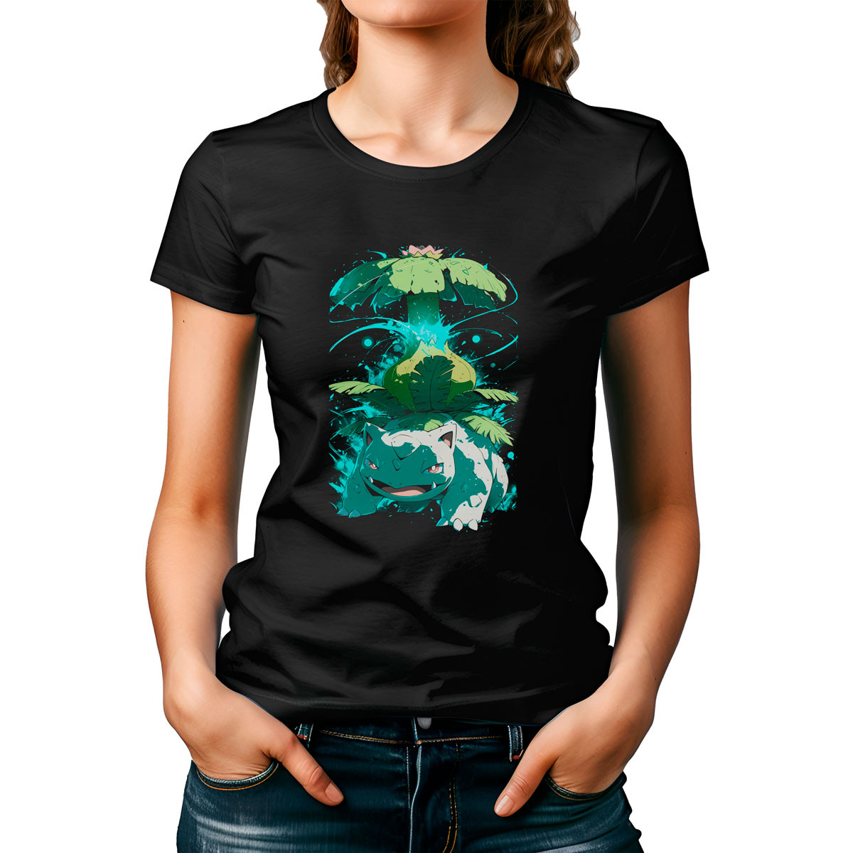 polera-mujer-estampada-frontal-shiny-venusaur-solar-beam