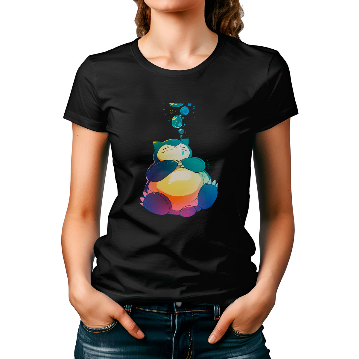 polera-mujer-estampada-frontal-snorlax-pokemon