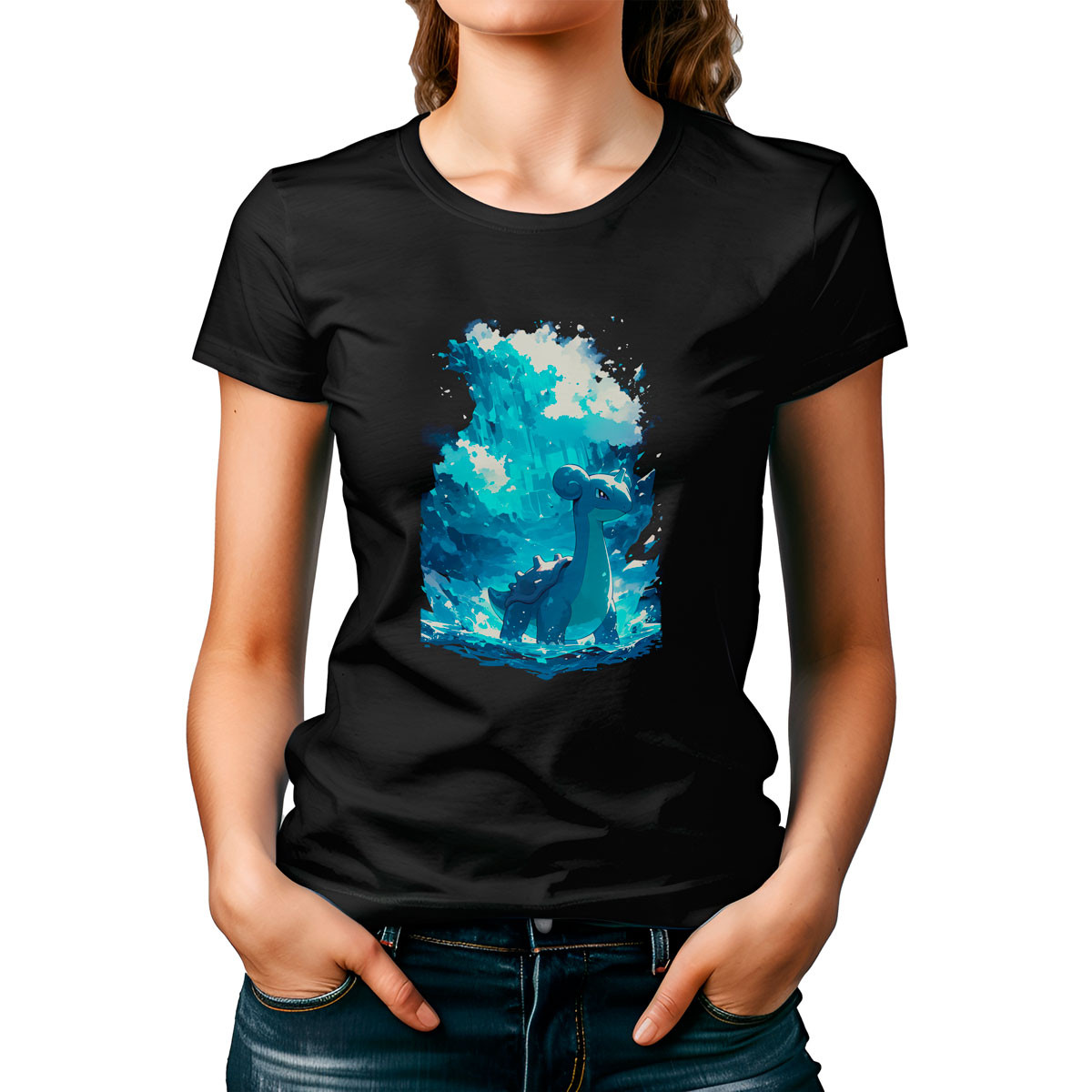polera-mujer-estampada-lapras-shiny-pokemon-
