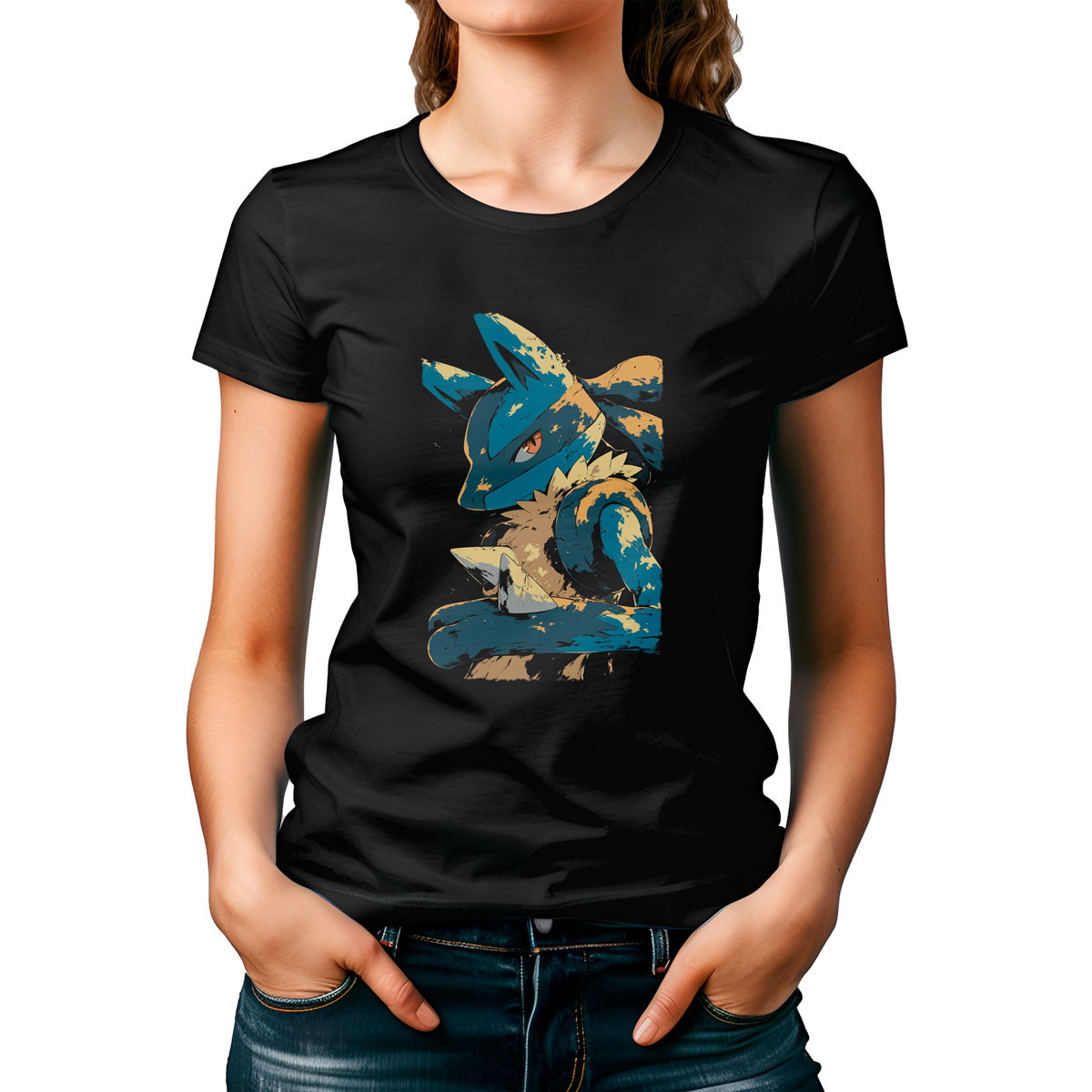 polera-mujer-estampada-lucario-face-closeup-pok-mon-anime