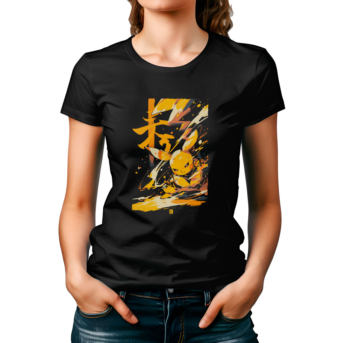 polera-mujer-estampada-pikachu-entrenador-estilo-tinta-pok-mon