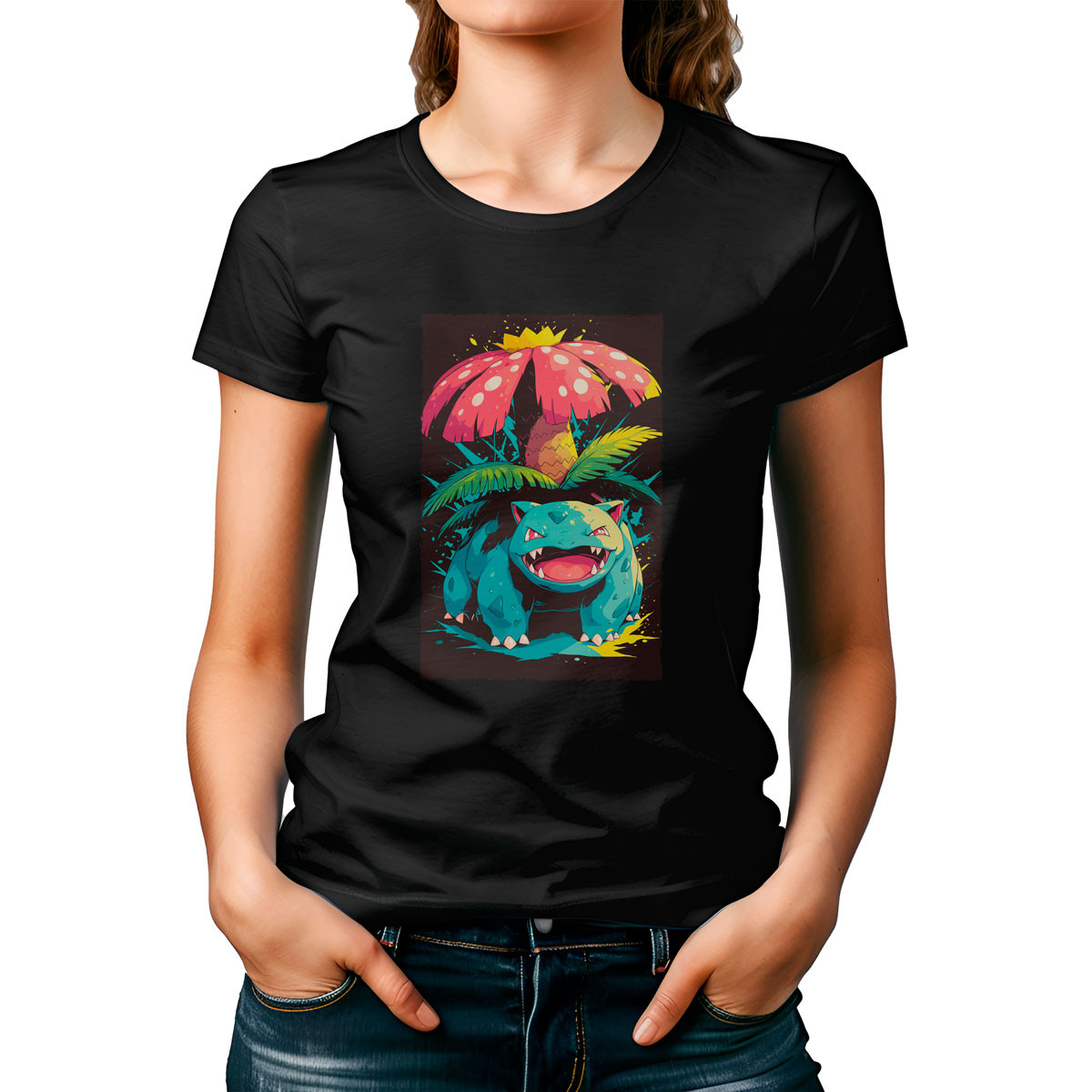 polera-mujer-estampado-venusaur-petal-dance-pok-mon-13