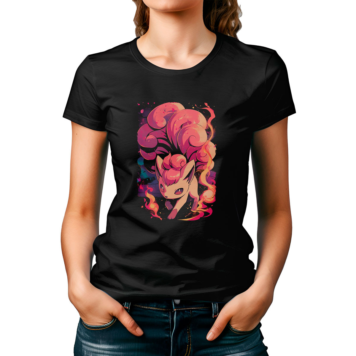 polera-mujer-estampado-vulpix-fire-blast-manga-corta-gym