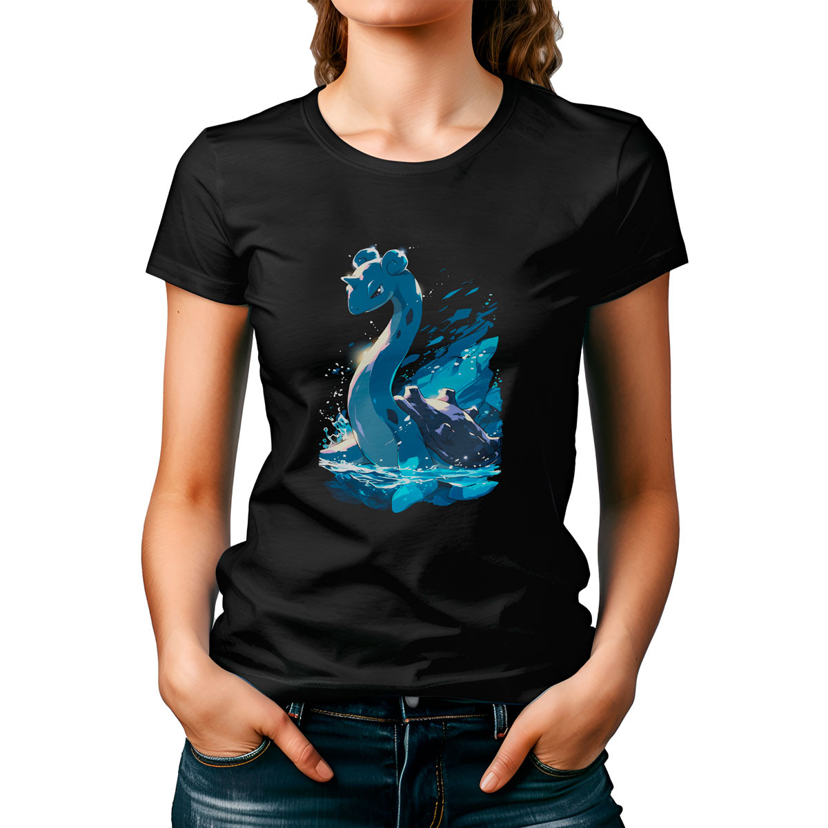 polera-mujer-lapras-pok-mon-design-negro-brillante