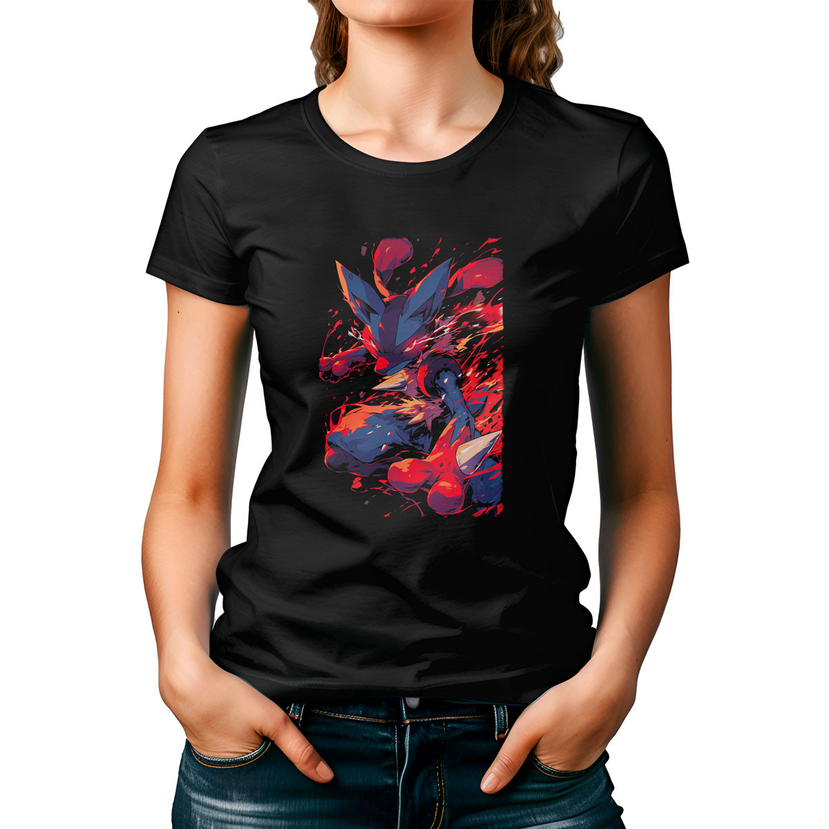 polera-mujer-lucario-atacando-en-anime-pok-mon