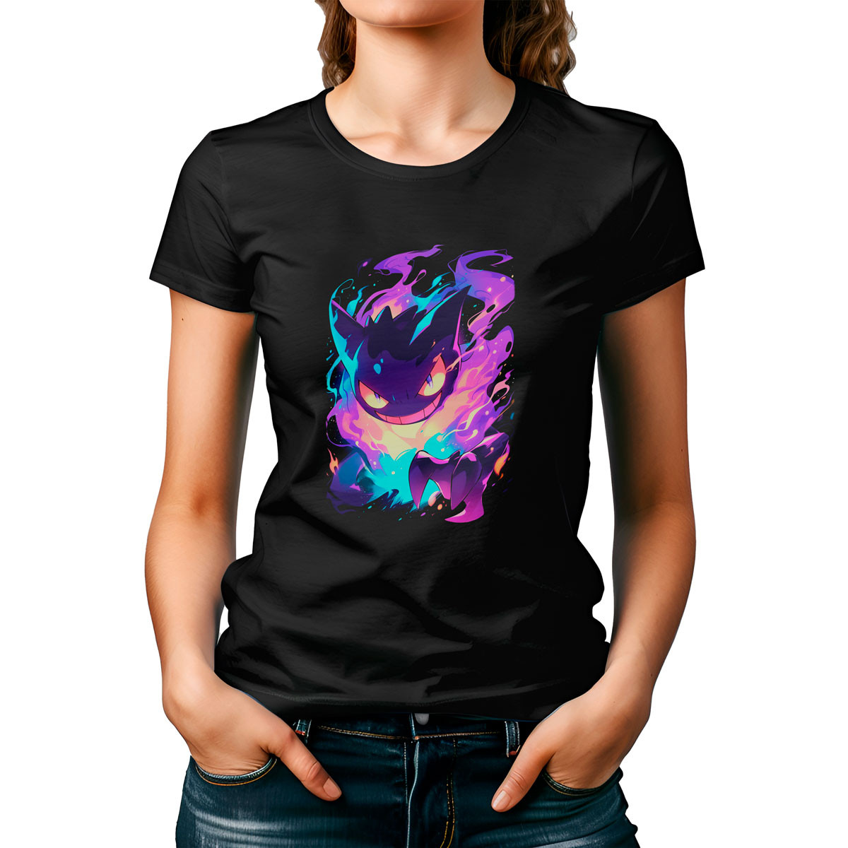 polera-mujer-negro-haunter-cute-pok-mon-anime