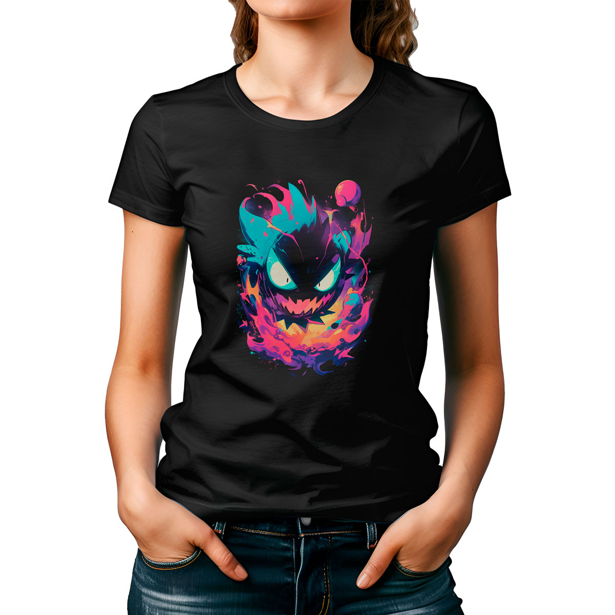 polera-mujer-pokemon-anime-gastly-atacando-en-negro-03