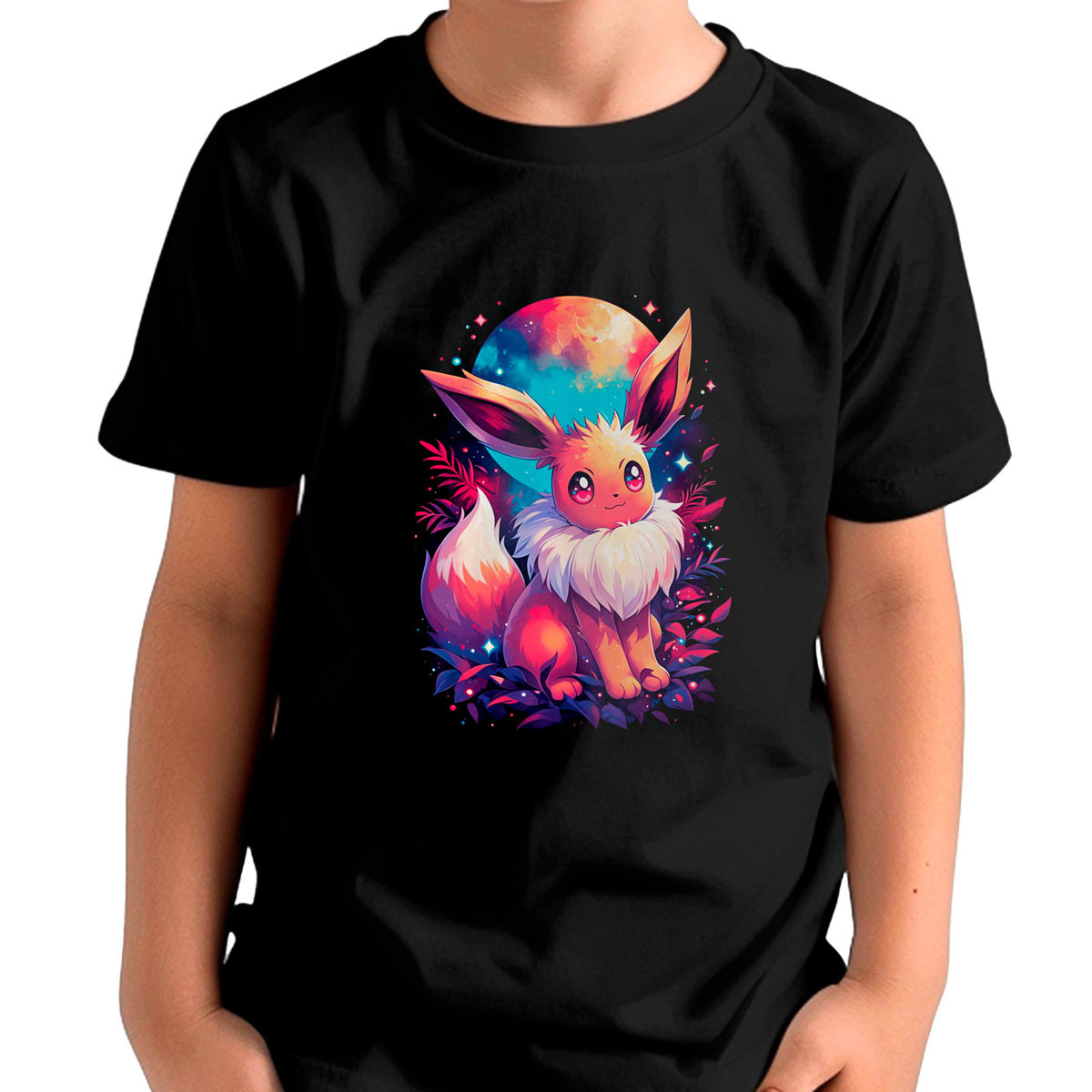 polera-ni-a-eevee-glowing-pokemon-anime-brillante