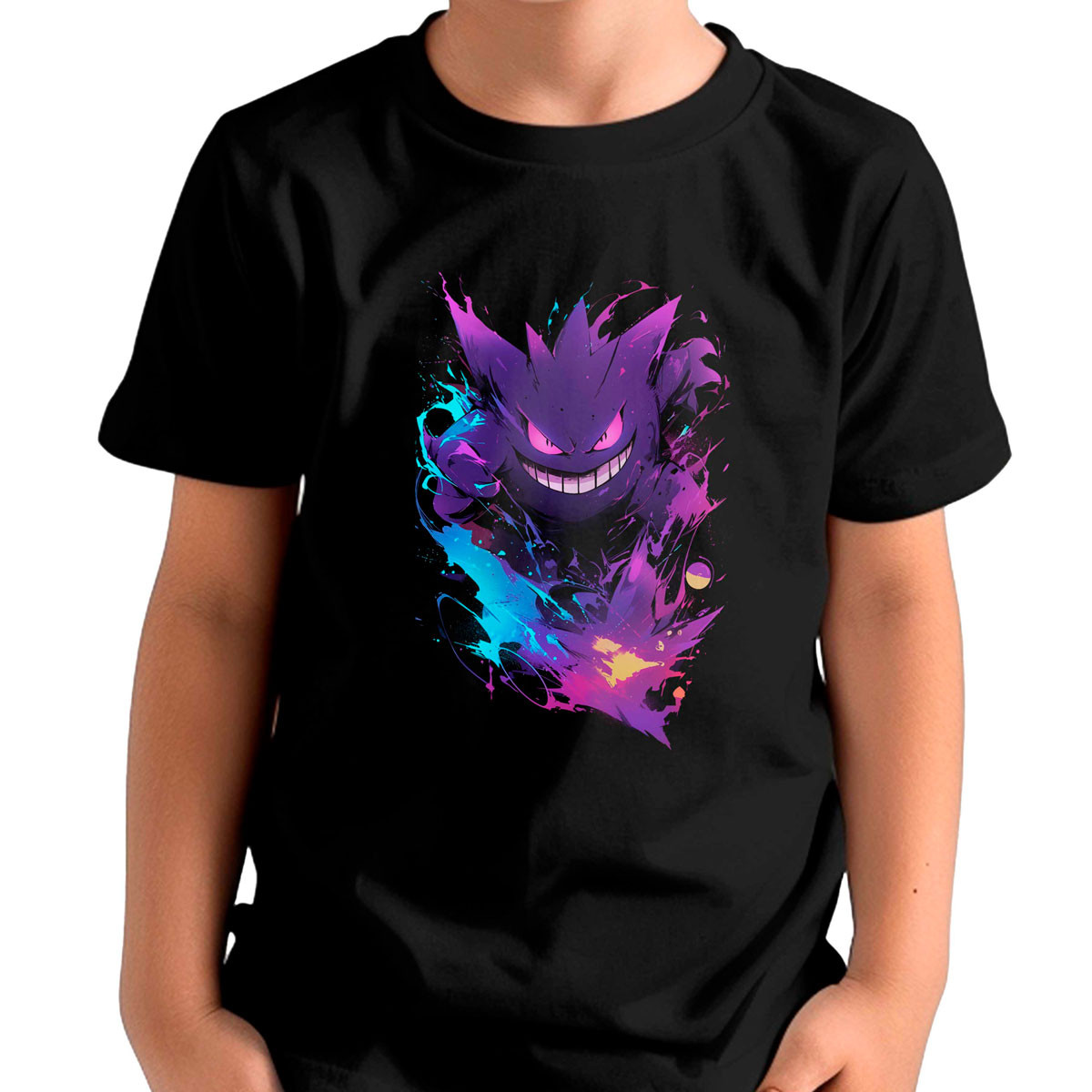 polera-ni-a-gengar-minimalista-pok-mon-anime