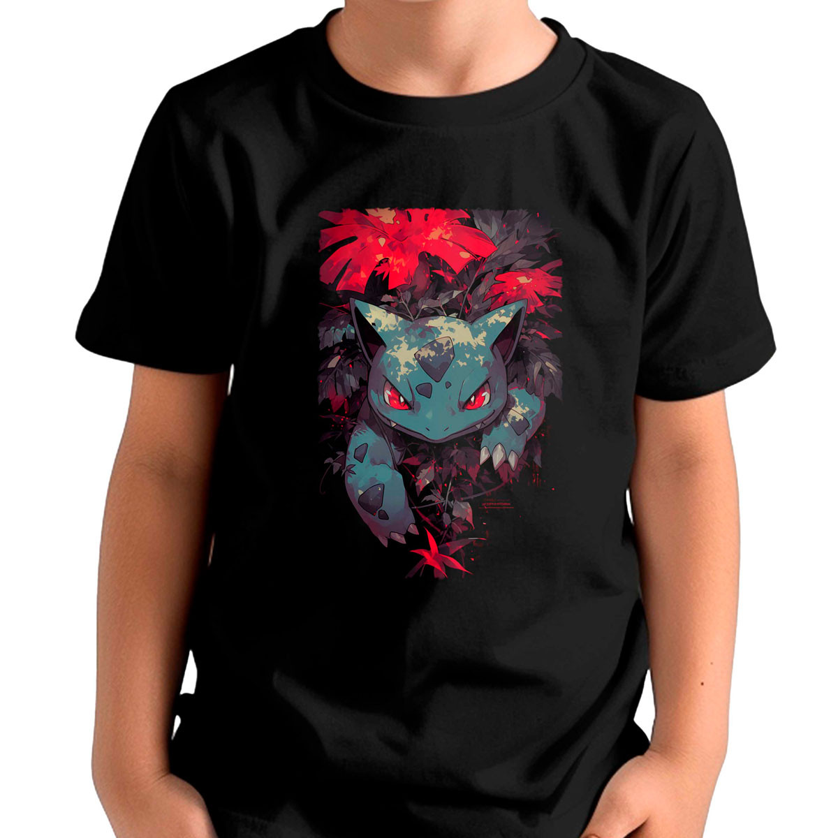 polera-ni-a-ivysaur-pokemon-negro-brillante-anime