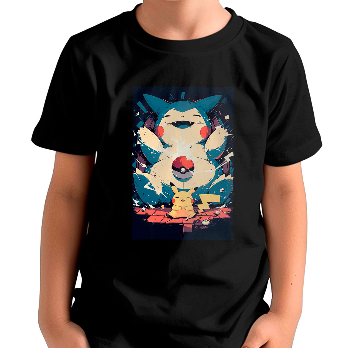polera-ni-a-pikachu-y-snorlax-anime-b-34-brillante