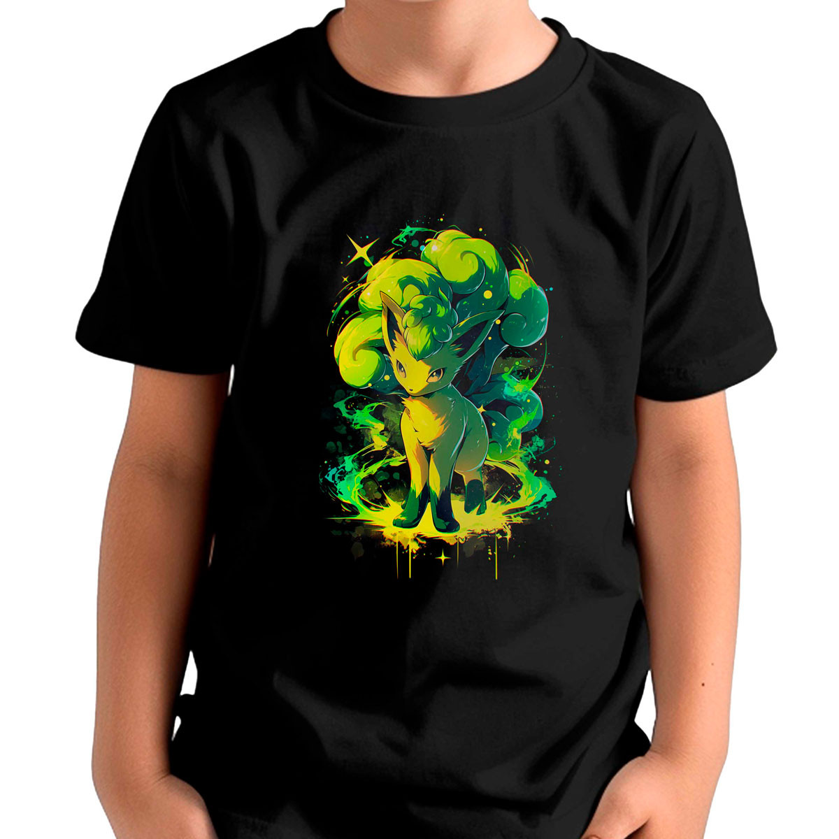 polera-ni-a-vulpix-pokemon-negro-brillante-en-fondo-negro