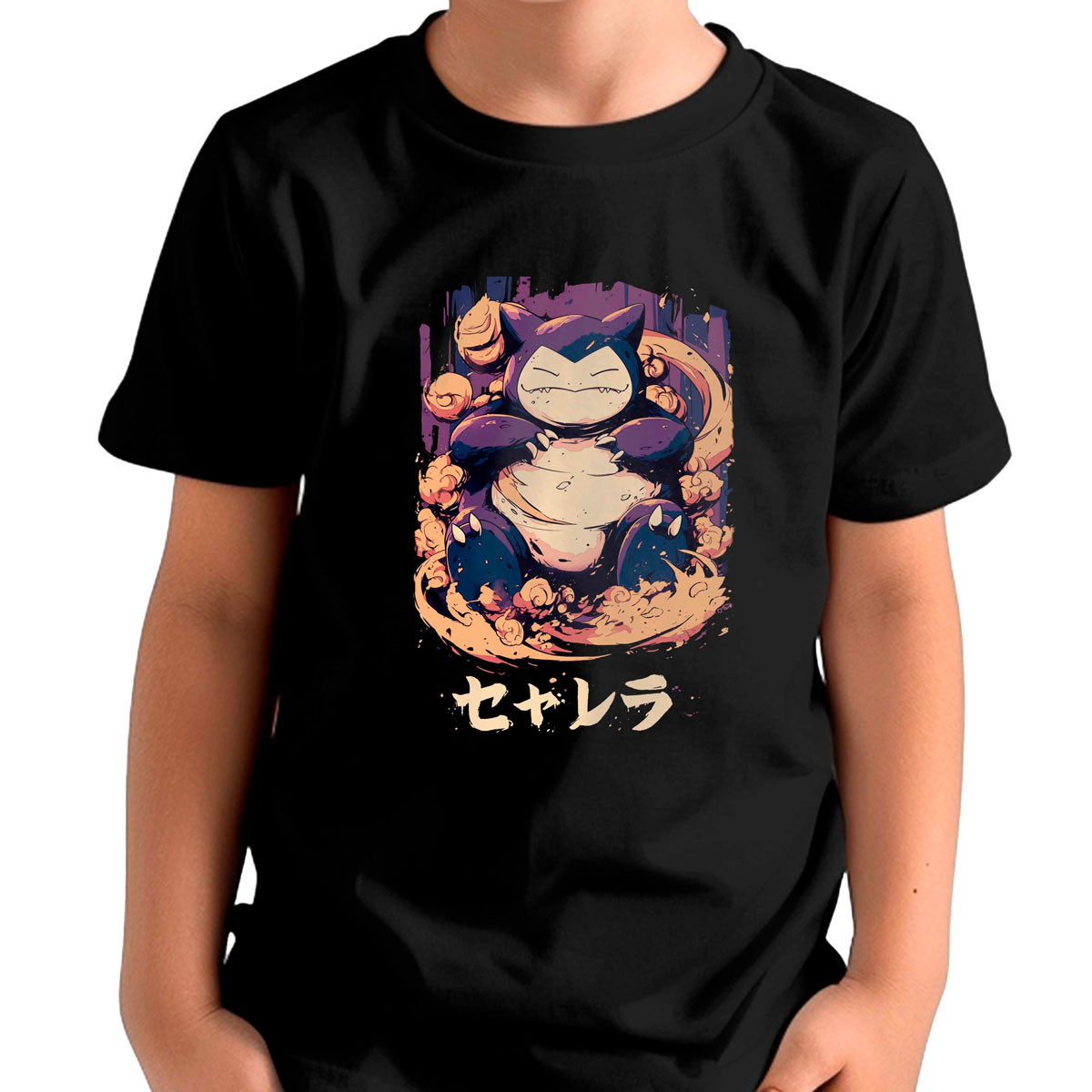 polera-ni-o-estampada-frontal-batallas-pok-mon-snorlax-negro