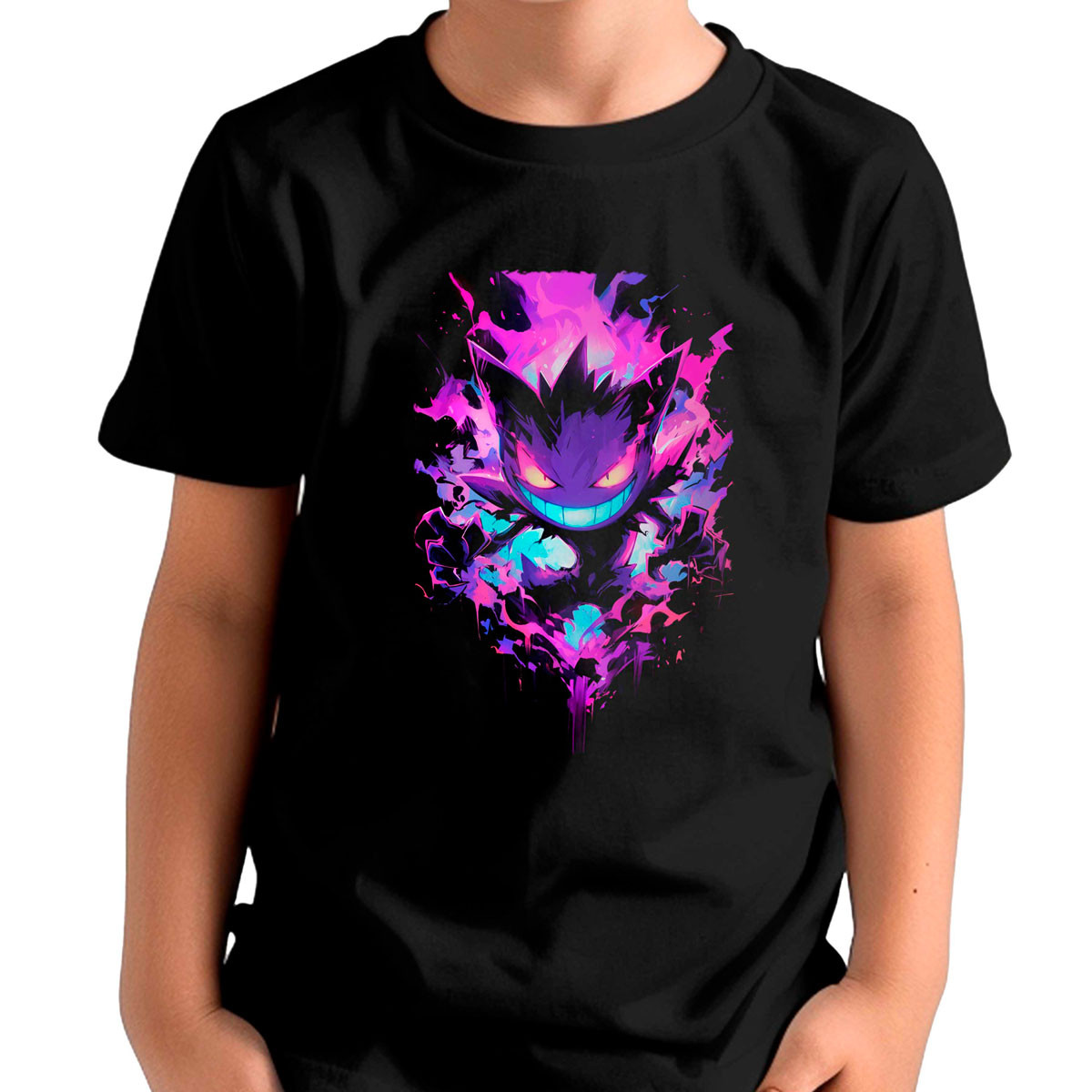 polera-ni-os-batallas-pok-mon-haunter-atacando-anime