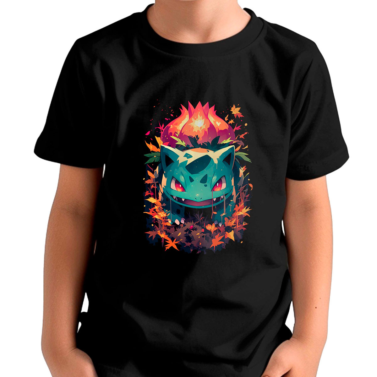 polera-ni-os-bulbasaur-brillante-pok-mon-anime